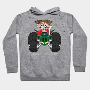 Offroad 4x4 Tractor Truck Cartoon Hoodie